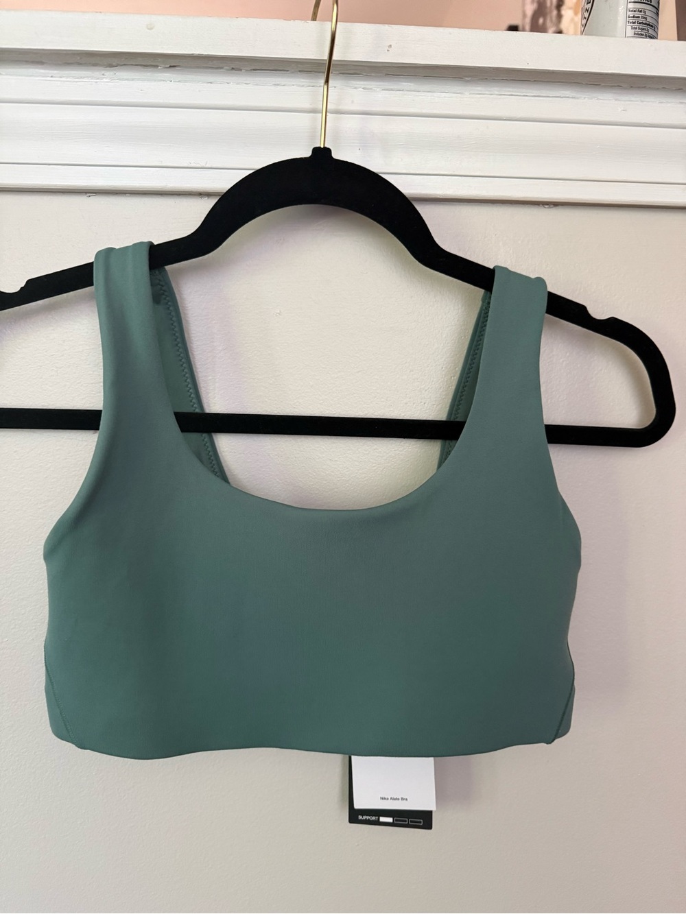 NWT Nike Alate green sports bra training Support S
